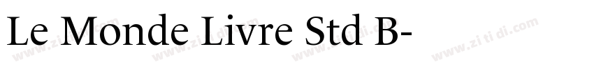 Le Monde Livre Std B字体转换